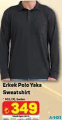 ERKEK POLO YAKA SWEATSHİRT